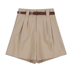 Khaki Shorts with Belt